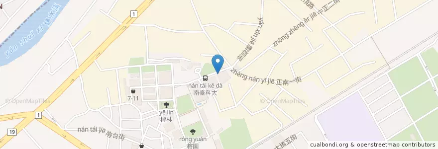 Mapa de ubicacion de Cophi Coffee en 臺灣, 臺南市, 永康區.