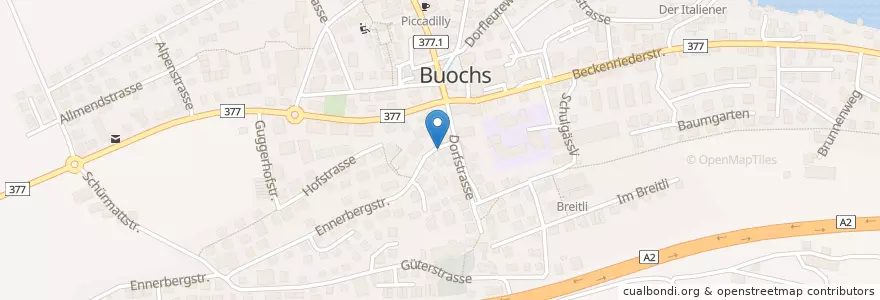 Mapa de ubicacion de Sherlocks Pub en Svizzera, Nidvaldo, Buochs.