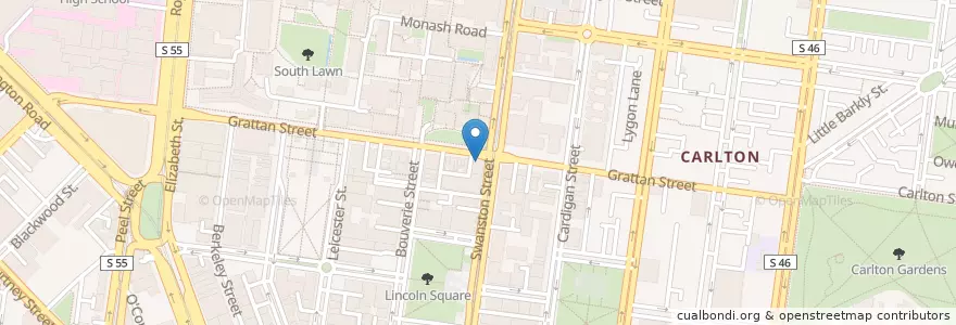 Mapa de ubicacion de China Style en Austrália, Victoria, City Of Melbourne.