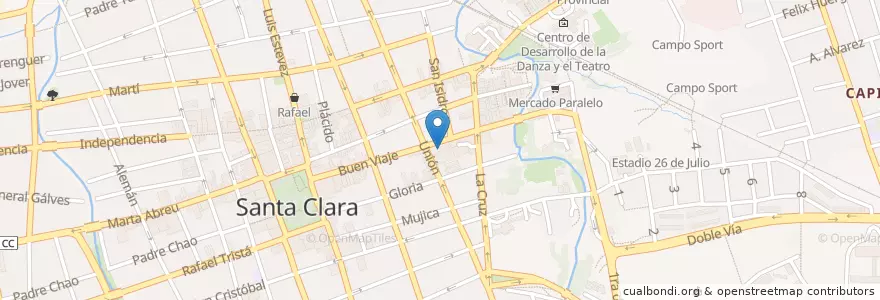 Mapa de ubicacion de Iglesia Católica Nuestra Señora del Buen Viaje en 쿠바, Villa Clara, Santa Clara, Ciudad De Santa Clara.