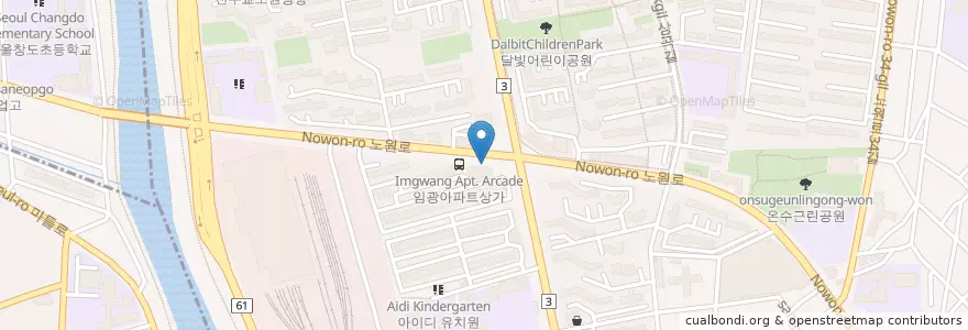 Mapa de ubicacion de 스타벅스 en 대한민국, 서울, 노원구, 상계10동.
