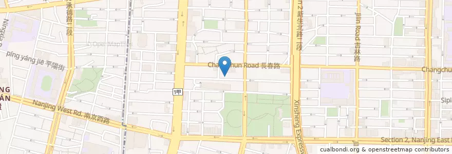 Mapa de ubicacion de 知多家 en تایوان, 新北市, تایپه, 中山區.