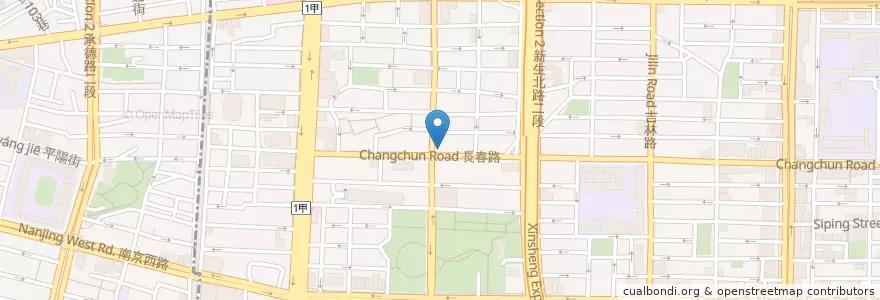 Mapa de ubicacion de Eight Way en Taiwan, New Taipei, Taipei, Zhongshan District.