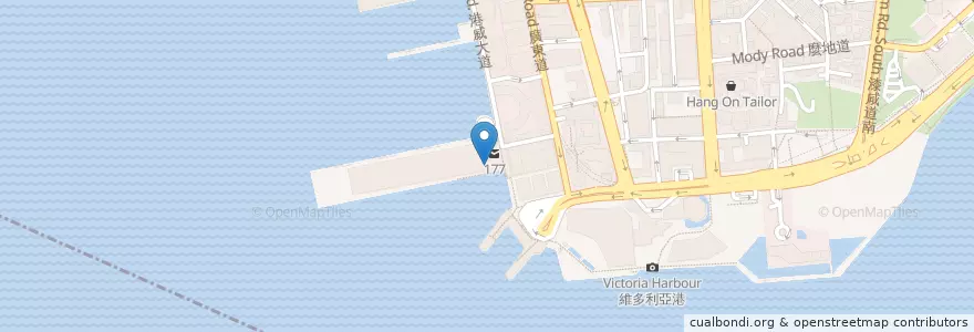 Mapa de ubicacion de Вегетарианское кафе en Китай, Гуандун, Гонконг, Новые Территории, 油尖旺區 Yau Tsim Mong District.