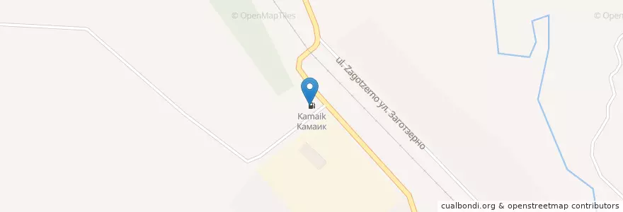 Mapa de ubicacion de Камаик en Russia, Circondario Federale Del Volga, Татарстан, Ютазинский Район, Ютазинское Сельское Поселение.