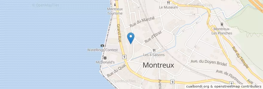 Mapa de ubicacion de Rando Burger en İsviçre, Vaud, District De La Riviera-Pays-D’Enhaut, Montreux.