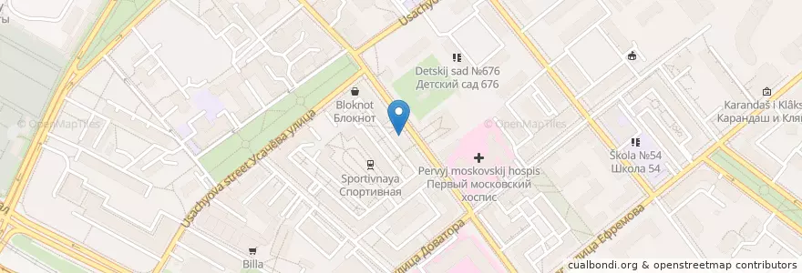 Mapa de ubicacion de Арт Дент en Russia, Distretto Federale Centrale, Москва, Центральный Административный Округ, Район Хамовники.