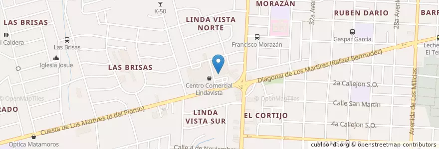 Mapa de ubicacion de Banco BDF en 니카라과, Departamento De Managua, Managua (Municipio).