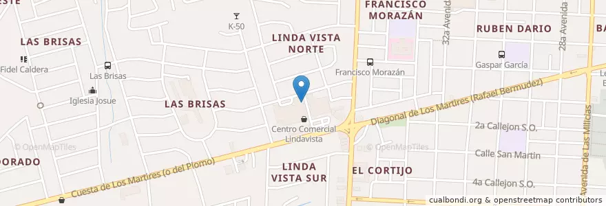Mapa de ubicacion de Farmacia Kielsa en نيكاراجوا, Departamento De Managua, Managua (Municipio).