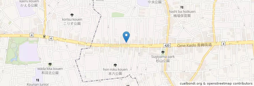 Mapa de ubicacion de ELSE en Japan, 東京都, 中野区.