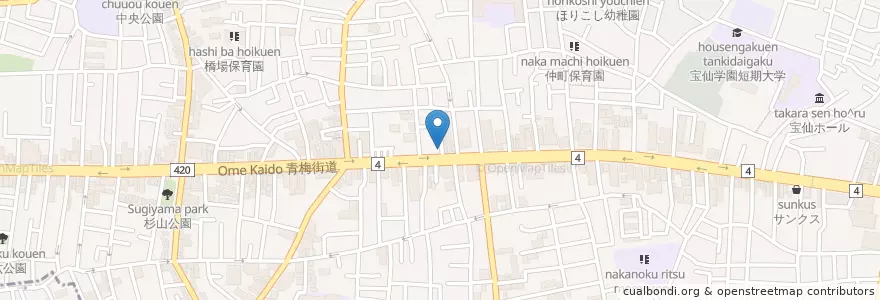 Mapa de ubicacion de 鍋屋あんどれ en Japão, Tóquio, 中野区.
