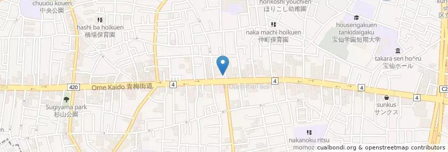 Mapa de ubicacion de まとい寿司 en Japon, Tokyo, 中野区.