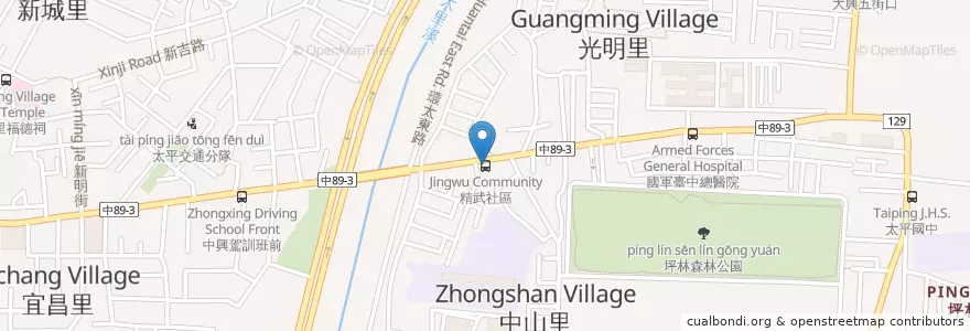 Mapa de ubicacion de 豪味行魷魚嘴羹 en 台湾, 台中市, 太平区.
