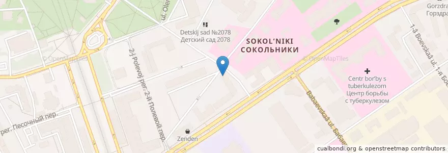 Mapa de ubicacion de Детский сад №1340 en Russia, Central Federal District, Moscow, Eastern Administrative Okrug, Sokolniki District.