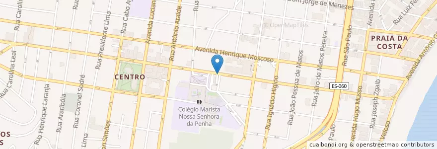 Mapa de ubicacion de BikeVV - Estação McDonald's en Brasil, Região Sudeste, Espírito Santo, Região Geográfica Intermediária De Vitória, Região Metropolitana Da Grande Vitória, Vila Velha, Microrregião Vitória.