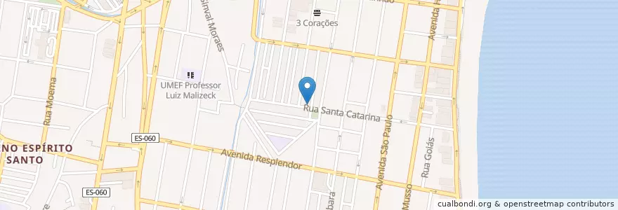 Mapa de ubicacion de BikeVV - Estação Praça Dom Cavati en برزیل, منطقه جنوب شرقی برزیل, اسپیریتو سانتو, Região Geográfica Intermediária De Vitória, Região Metropolitana Da Grande Vitória, Vila Velha, Microrregião Vitória.