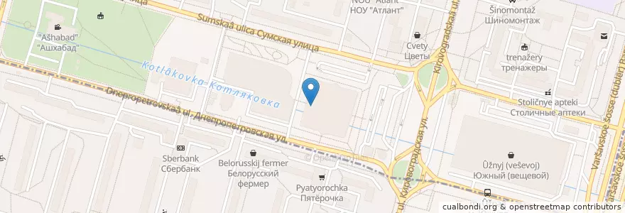 Mapa de ubicacion de Крошка-картошка en Russia, Distretto Federale Centrale, Москва, Южный Административный Округ.