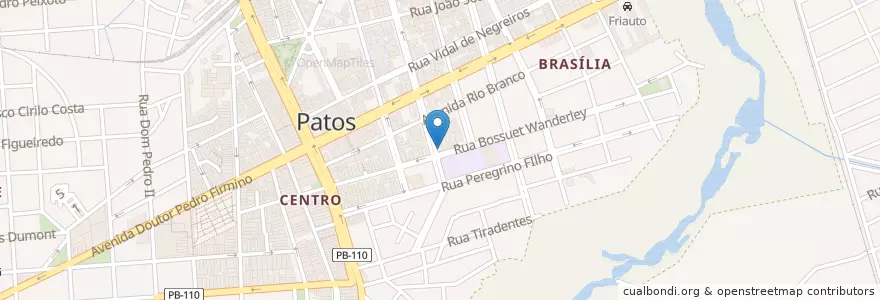 Mapa de ubicacion de Brasão en Brasil, Região Nordeste, Paraíba, Região Metropolitana De Patos, Região Geográfica Intermediária De Patos, Região Geográfica Imediata De Patos, Patos.