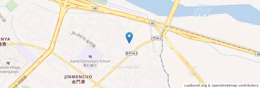 Mapa de ubicacion de 舊社福德祠 en Тайвань, Тайвань, Синьчжу, 北區.