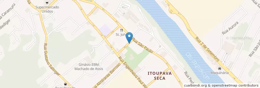 Mapa de ubicacion de MR Estética Automotiva en 巴西, 南部, 圣卡塔琳娜, Região Geográfica Intermediária De Blumenau, Microrregião De Blumenau, 布盧梅瑙.