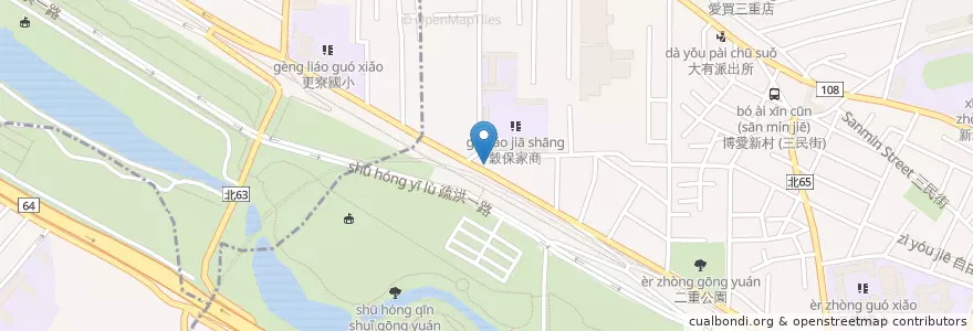 Mapa de ubicacion de Ku Pao Home Economics & Commercial High School en Taiwan, New Taipei.