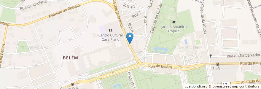 Mapa de ubicacion de Ecoilha Subterrânea en Portekiz, Área Metropolitana De Lisboa, Lisboa, Grande Lisboa, Belém.