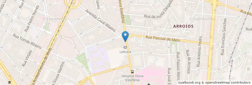 Mapa de ubicacion de Ecoilha Subterrânea en Portugal, Área Metropolitana De Lisboa, Lisboa, Grande Lisboa, Lisboa, Arroios.