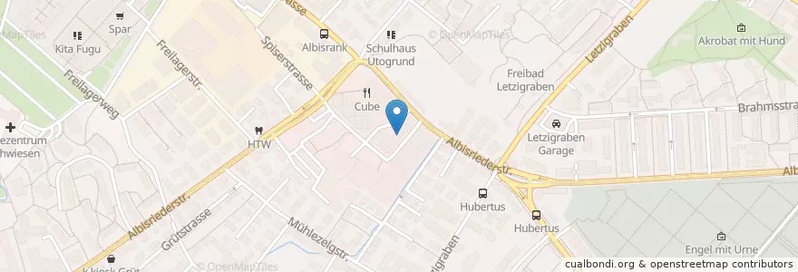 Mapa de ubicacion de Spitex-Zentrum Albisrieden en Svizzera, Zurigo, Distretto Di Zurigo, Zurigo.