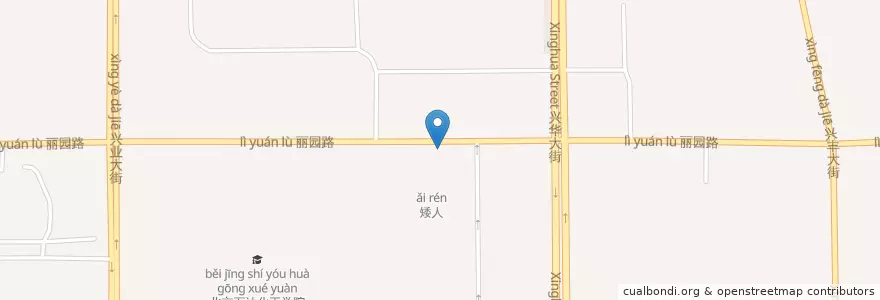 Mapa de ubicacion de 过桥米线 en 中国, 北京市, 河北省, 大兴区.