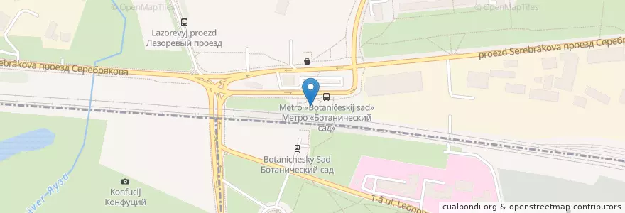 Mapa de ubicacion de Городской туалет en 俄罗斯/俄羅斯, Центральный Федеральный Округ, Москва, Северо-Восточный Административный Округ.