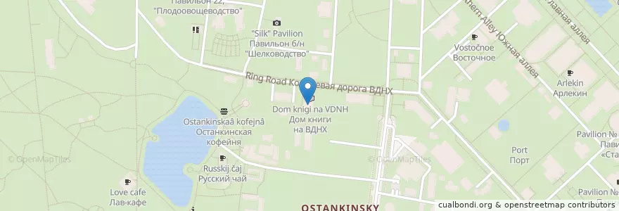 Mapa de ubicacion de Харизма en Rusland, Centraal Federaal District, Moskou, Северо-Восточный Административный Округ, Останкинский Район.