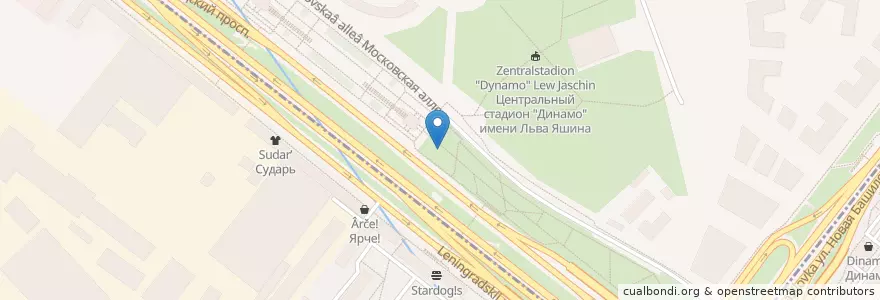 Mapa de ubicacion de Городской туалет en Rusia, Distrito Federal Central, Москва, Северный Административный Округ, Район Беговой, Район Аэропорт.