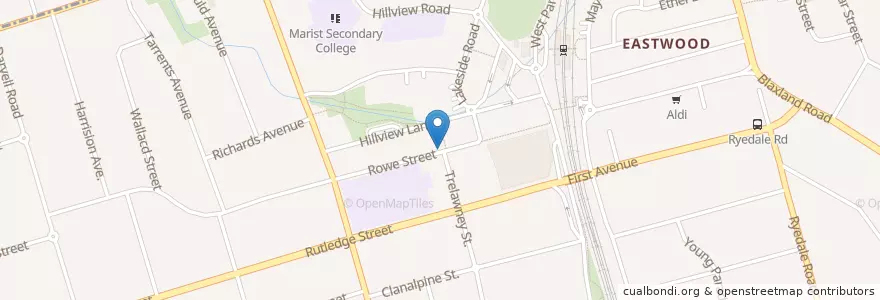Mapa de ubicacion de Chao Kong Chinese Restaurant en Австралия, Новый Южный Уэльс, Sydney, Council Of The City Of Ryde.