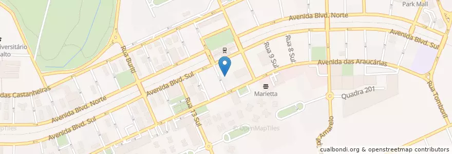 Mapa de ubicacion de The Kids Club en ブラジル, 中西部地域, Região Integrada De Desenvolvimento Do Distrito Federal E Entorno, 連邦直轄区, Região Geográfica Intermediária Do Distrito Federal, Região Geográfica Imediata Do Distrito Federal, Águas Claras.