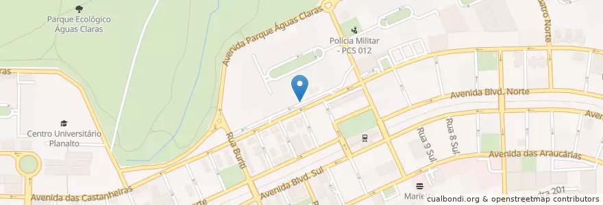 Mapa de ubicacion de Maleto en Brezilya, Orta-Batı Bölgesi, Região Integrada De Desenvolvimento Do Distrito Federal E Entorno, Federal Bölge, Região Geográfica Intermediária Do Distrito Federal, Região Geográfica Imediata Do Distrito Federal, Águas Claras.
