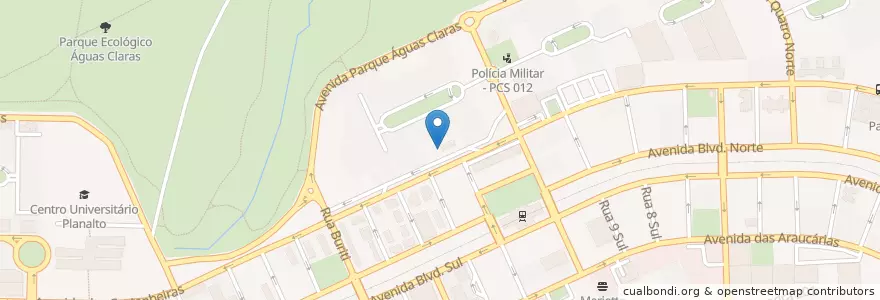 Mapa de ubicacion de Drogarias Pacheco en Brezilya, Orta-Batı Bölgesi, Região Integrada De Desenvolvimento Do Distrito Federal E Entorno, Federal Bölge, Região Geográfica Intermediária Do Distrito Federal, Região Geográfica Imediata Do Distrito Federal, Águas Claras.