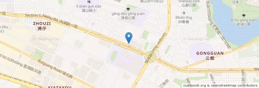 Mapa de ubicacion de 內湖親子館暨托嬰中心 en 臺灣, 新北市, 臺北市, 內湖區.
