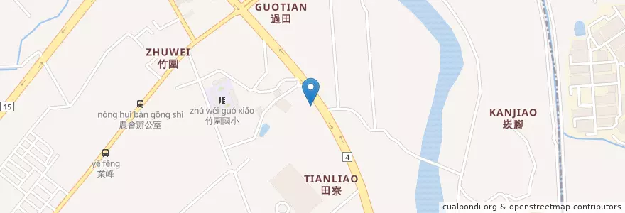 Mapa de ubicacion de 台灣中油 en تايوان, تاو يوان, 大園區.