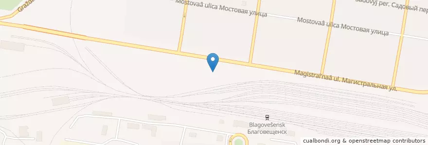 Mapa de ubicacion de АГЗС Амургаз en Russia, Distretto Federale Dell'estremo Oriente, Oblast' Dell'amur, Городской Округ Благовещенск.