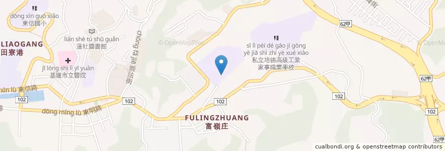 Mapa de ubicacion de 信義國中地下停車場 en Taiwán, Provincia De Taiwán, 基隆市, 信義區.