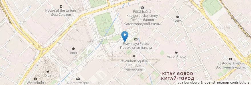 Mapa de ubicacion de Вареничная №1 en Russia, Distretto Federale Centrale, Москва, Центральный Административный Округ, Тверской Район.