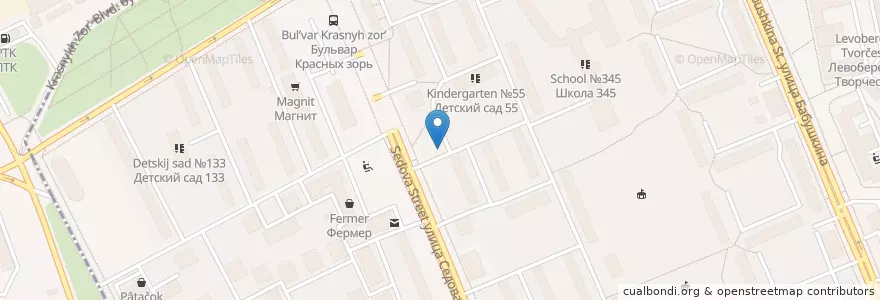 Mapa de ubicacion de Ключ здоровья en Russia, Northwestern Federal District, Leningrad Oblast, Saint Petersburg, Nevsky District, Обуховский Округ.