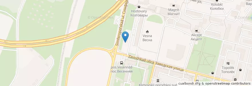 Mapa de ubicacion de McDonald's en Russia, Central Federal District, Moscow Oblast, Podolsk Urban Okrug.