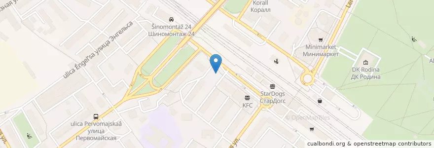 Mapa de ubicacion de Папа Джонс en Rusia, Центральный Федеральный Округ, Московская Область, Городской Округ Химки.