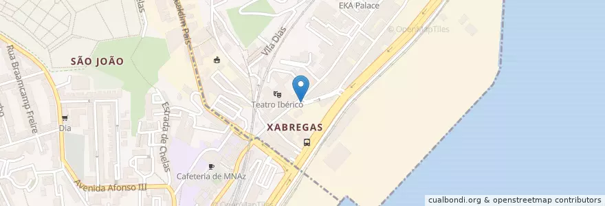 Mapa de ubicacion de Restaurante Maritima de Xabregas en Portugal, Área Metropolitana De Lisboa, Beato.