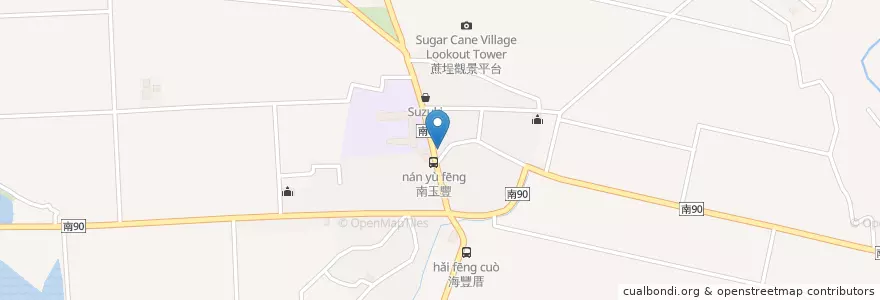 Mapa de ubicacion de 綠森林 en 臺灣, 臺南市, 白河區.