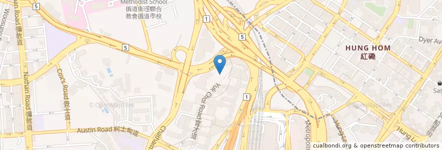 Mapa de ubicacion de X Cafe en 中国, 广东省, 香港 Hong Kong, 九龍 Kowloon, 新界 New Territories, 油尖旺區 Yau Tsim Mong District.
