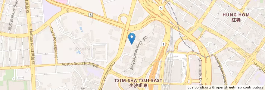 Mapa de ubicacion de VA Kiosk en China, Cantão, Hong Kong, Kowloon, Novos Territórios, 油尖旺區 Yau Tsim Mong District.