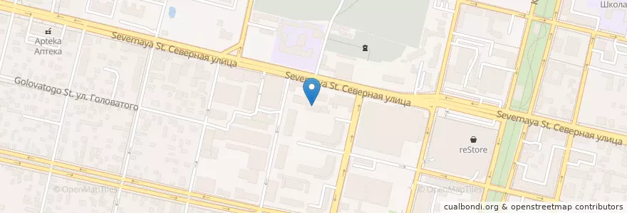 Mapa de ubicacion de Клуб Джентльменов en Rusia, Южный Федеральный Округ, Krai De Krasnodar, Городской Округ Краснодар.