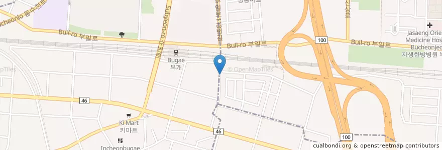 Mapa de ubicacion de 만수잔치 en Corea Del Sur.